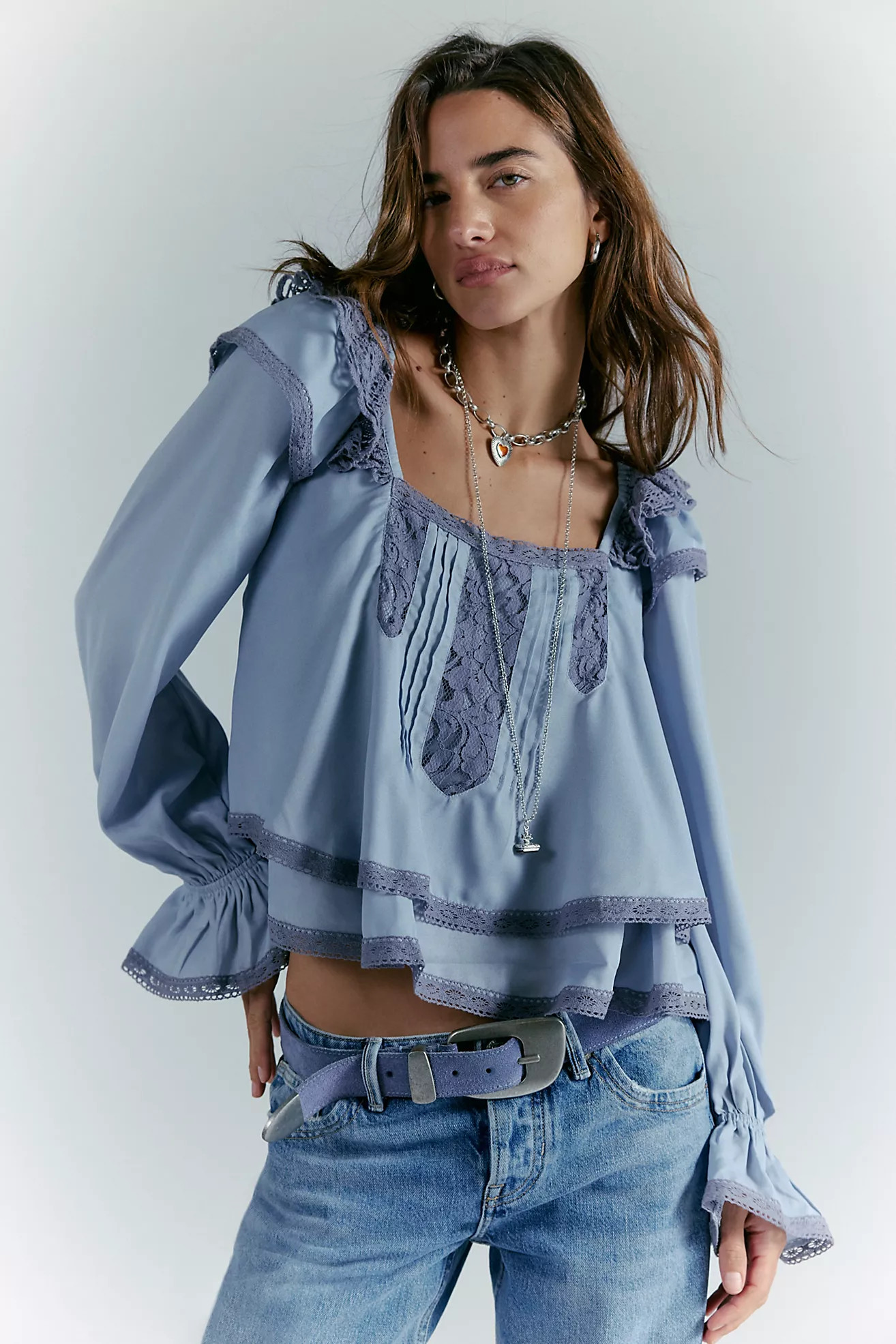 Francie Silky Blouse | Free People (Global - UK&FR Excluded)