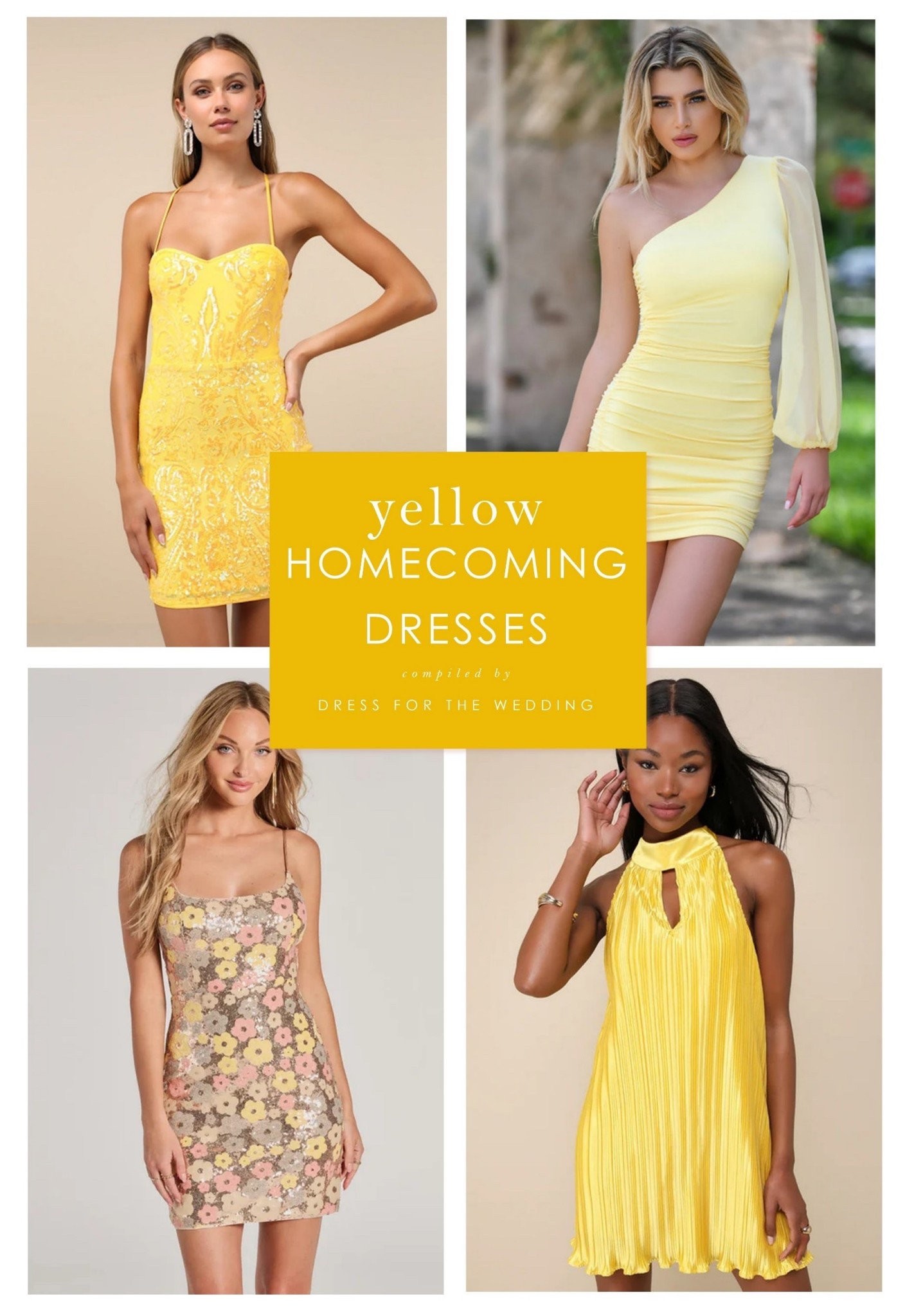 Yellow homecoming dress
Mini dress 
Gold dress 
Rush dress 
Birthday dress
Hoco
Homecoming outfit 
Follow Dress for the Wedding for more! wedding guest dresses, bridesmaid dresses, wedding dresses, mother of the bride dresses, cute outfits, affordable dresses, dresses under 100. 

#LTKParties #LTKFindsUnder100 #LTKFamily