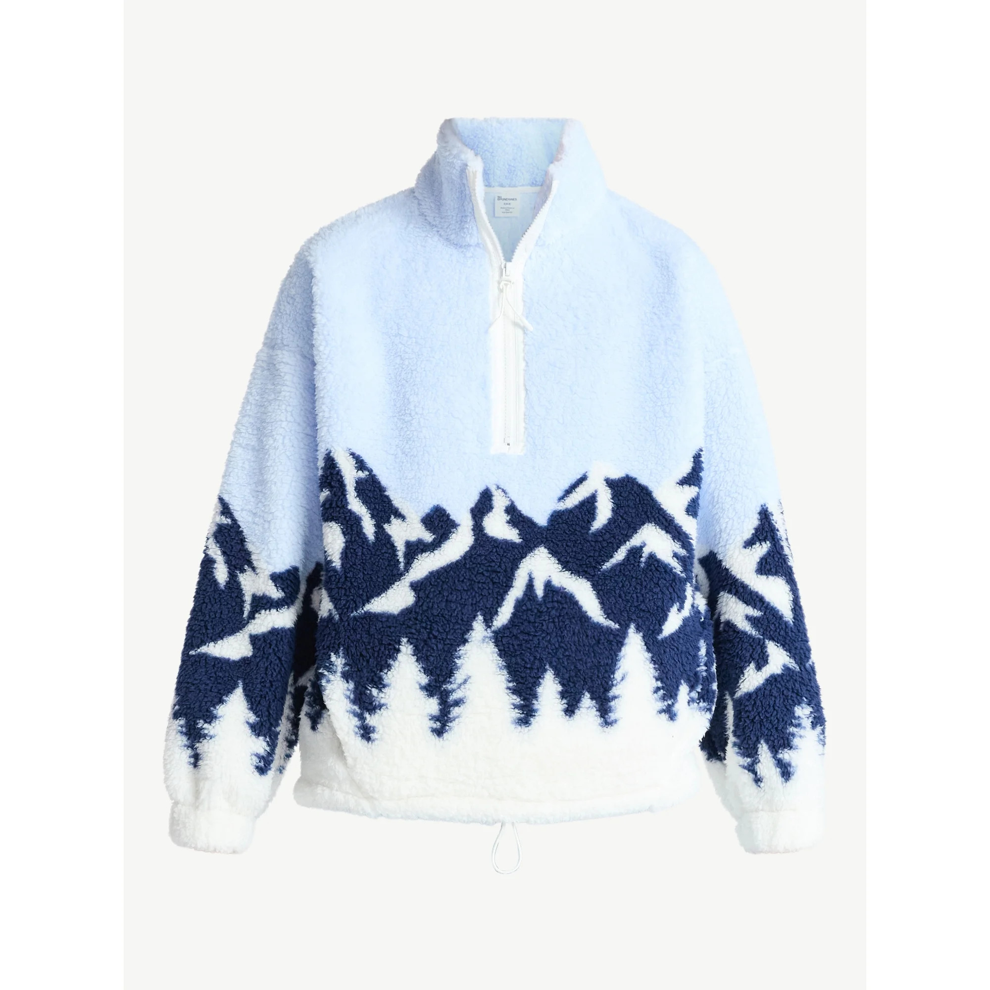 No Boundaries Plush Half-Zip Pullover, Women's | Walmart (US)