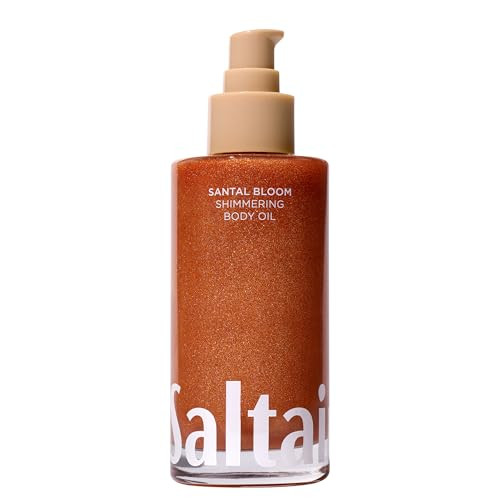 Saltair - Shimmering Body Oil - Santal Bloom Scent - Shimmering Moisturizer - 4.0 Fl Oz | Amazon (US)