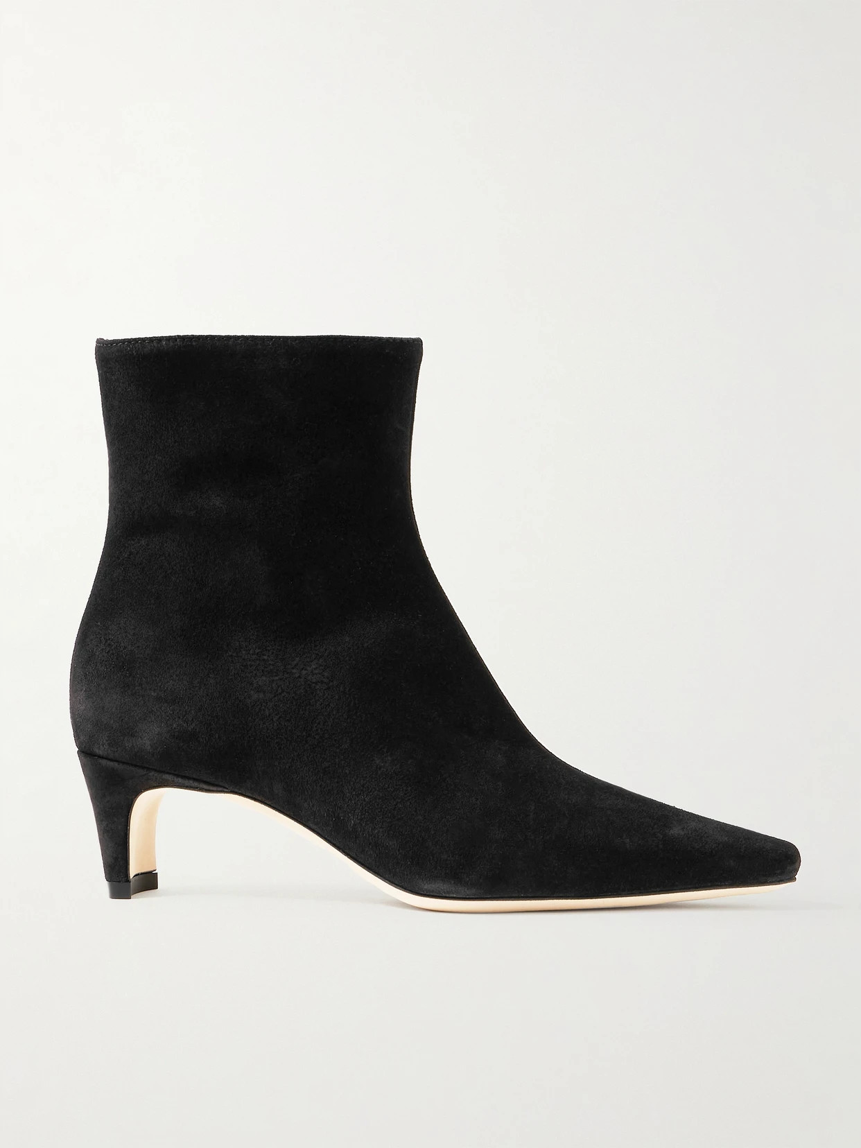STAUD - Wally Suede Ankle Boots - Black | NET-A-PORTER (UK & EU)