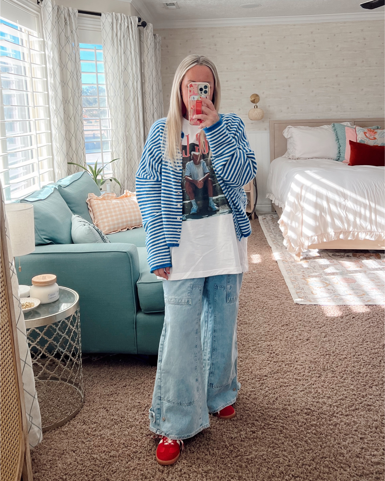 A ❤️🤍💙 ootd for Inauguration Day! I’m not overly political in the public eye, but I love me some unique wear for fun! This tee shirt was too funny to pass up! These jeans are some of my favorites and fit the “thug life” vibe I was going for 😂! I topped it off with one of my favorite sweaters {I have it in multiple color ways}!
.

#ootd #ootdfashion #amazonfashion #amazoninfluencer #momstyle #momstyleinspo #over40fashion #affordablefashion #newlook #flatteringfit #utahfashion #momfashion #momootd #casualfashion #errandfashion #workathomefashion #over40style #comfyclothes #denim #jeans #ldsfashion #modestfashion #freepeople #sneakers #adidas #widelegjeans #skatejeans #graphictee

#LTKOver40 #LTKFindsUnder50