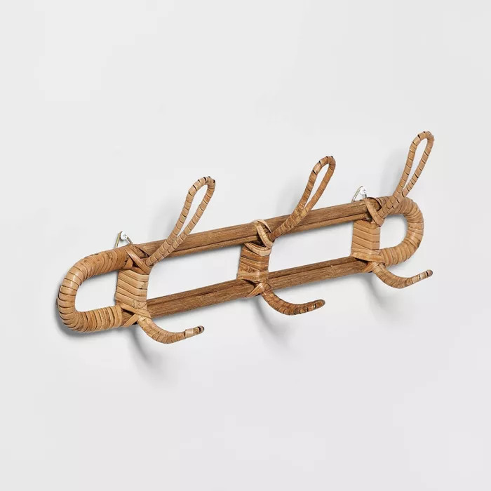 18"x 6" Rattan Wall Hooks - Pillowfort™ | Target