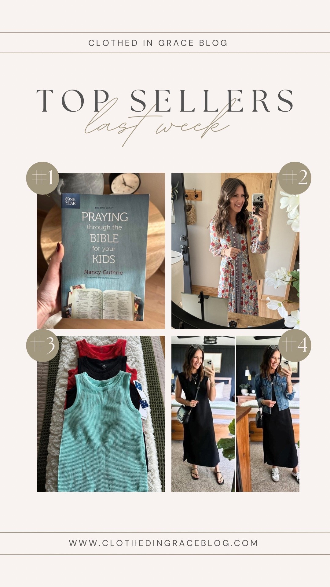 Last weeks top sellers 