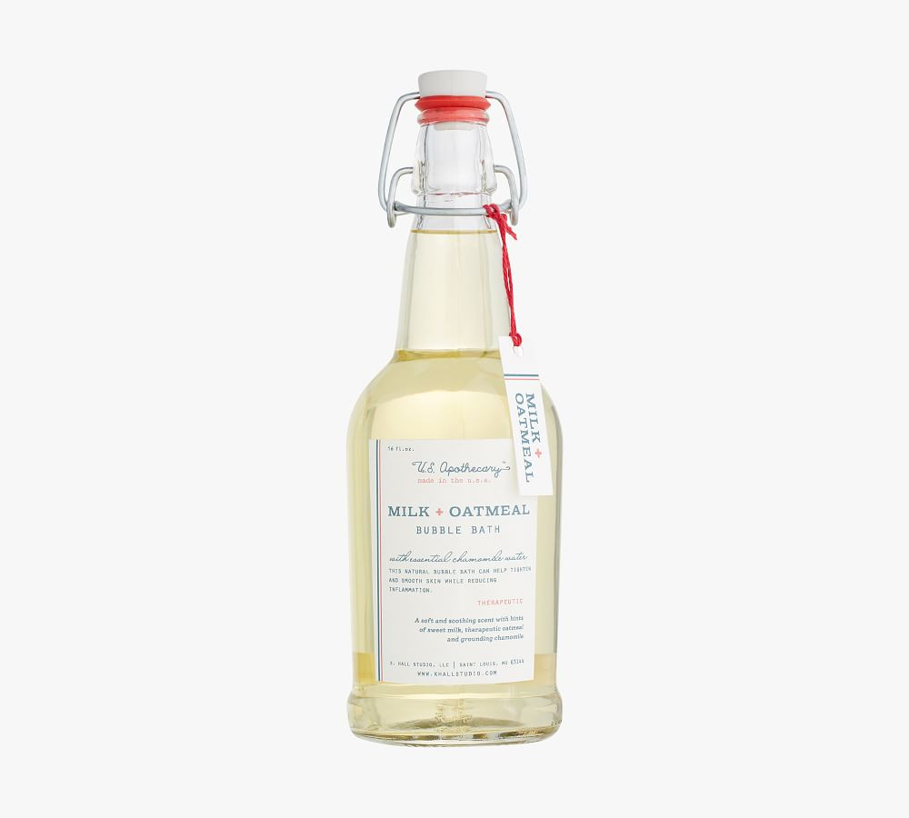 U.S. Apothecary Milk + Oatmeal Bubble Bath | Pottery Barn (US)
