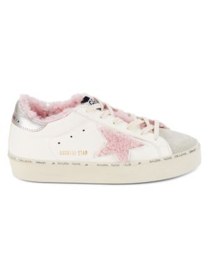 Shearling Lined Leather Sneakers | Saks Fifth Avenue OFF 5TH