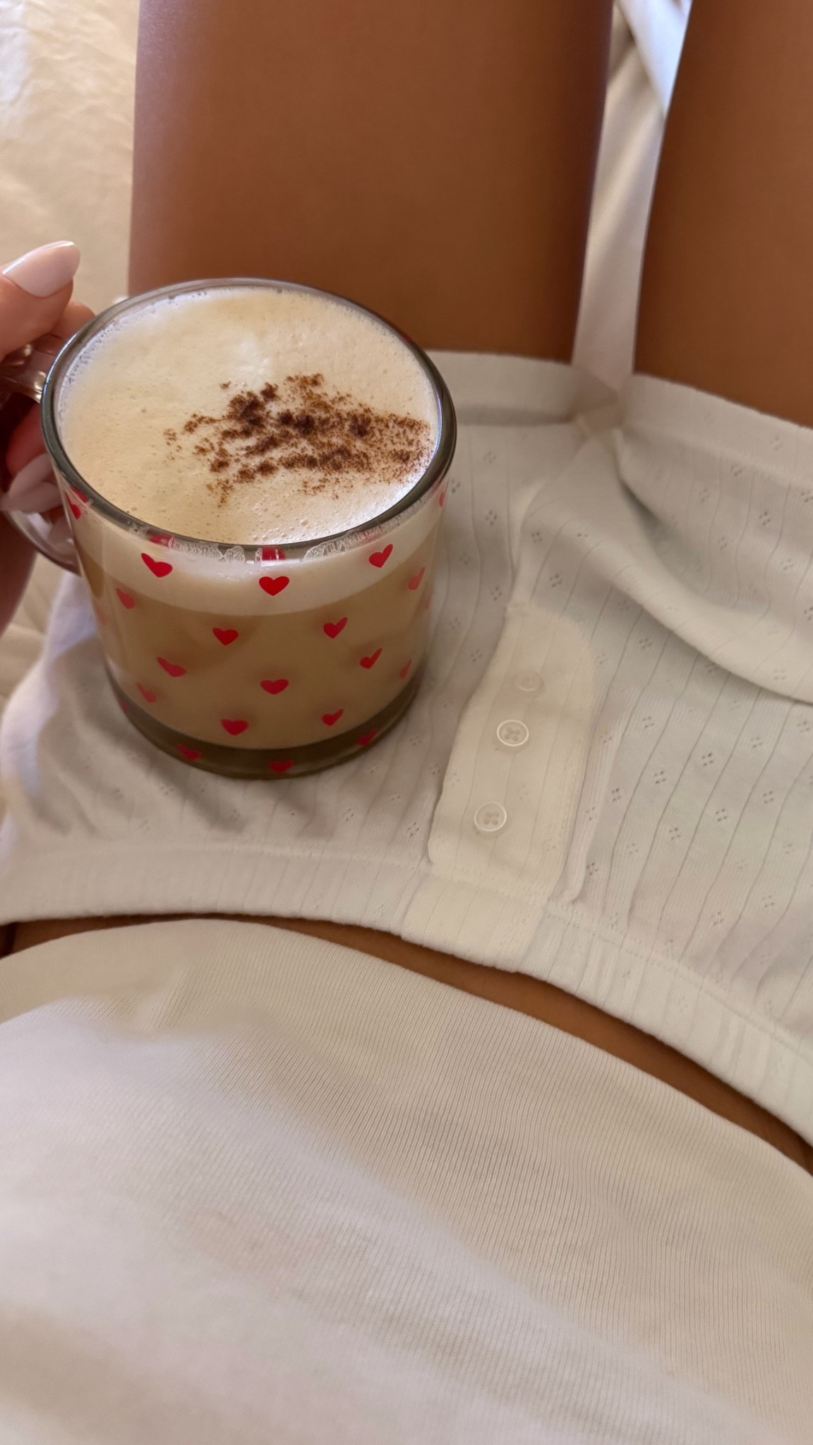 The cutest white pointelle pjs!  

#LTKValentine #LTKmorningroutine #LTKootd