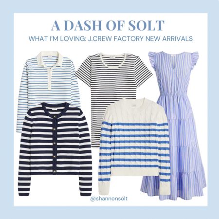 New spring arrivals from J.Crew Factory! So many stripes and bright colors 🙌

Spring style, stripes, striped dress, spring dress, spring outfit, preppy, preppy style 

#LTKfindsunder100 #LTKSeasonal