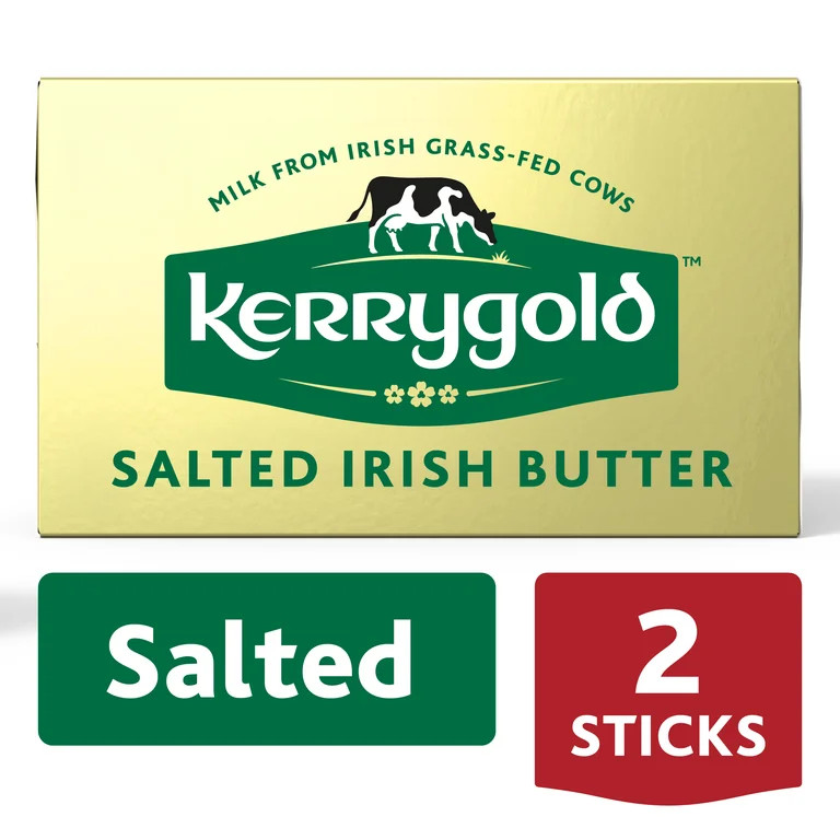 Kerrygold Irish Grass-Fed Irish Salted Butter Sticks, 8 oz, 2 Sticks | Walmart (US)