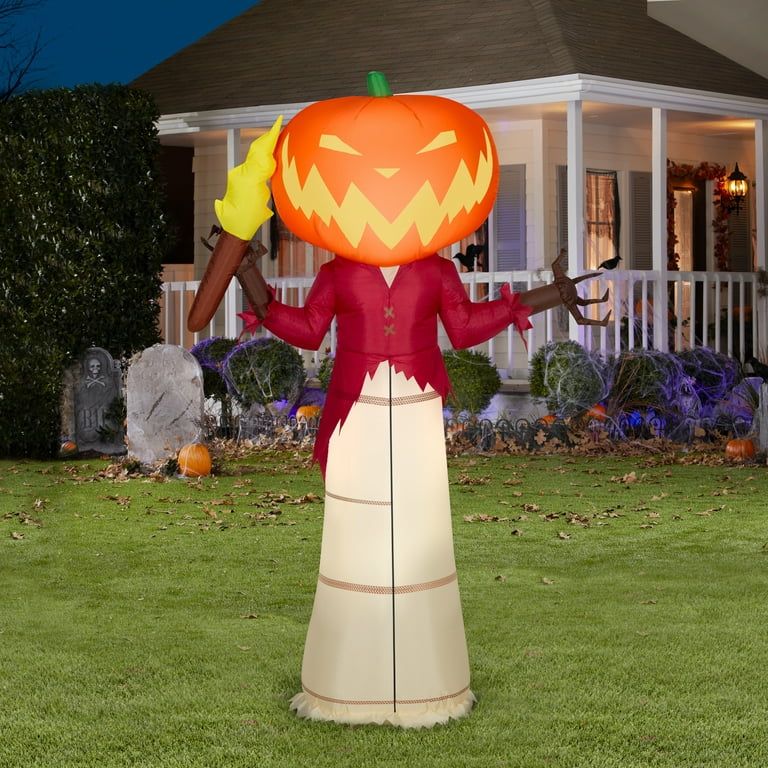 Airblown Inflatables Halloween Pumpkin King with Flame Disney | Walmart (US)