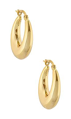 Lili Claspe Becca Hoops in Gold from Revolve.com | Revolve Clothing (Global)