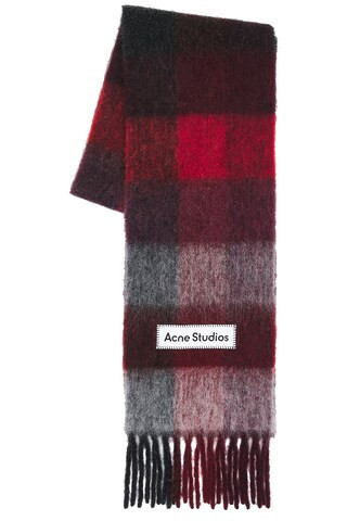 Acne Studios Vally Scarf in Red | FWRD 