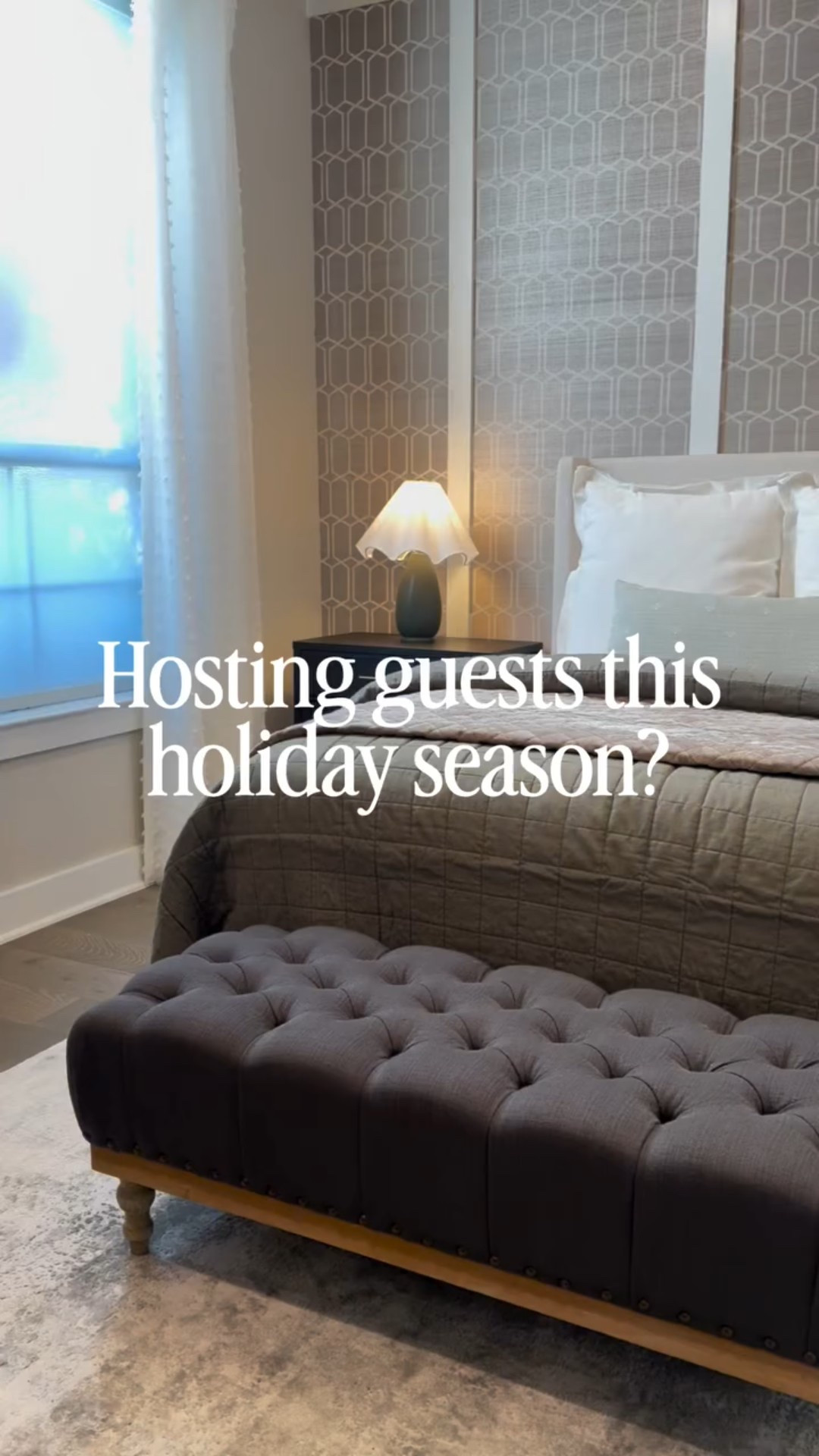 A guest-ready home doesn’t require a full redesign, just intentional comfort! 

Think: layers of texture, soft lighting, and thoughtful details that instantly feel warm.

Here are 10 simple things you can do as a host to make your guests feel right at home:
✔️ Add a basket of extra blankets in the guest room
✔️ Swap harsh overhead lighting for warm-toned lamps
✔️ Place fresh hand towels + a subtle candle in the bathroom
✔️ Provide an easy space for them to store their luggage
✔️ Add a small catchall tray for jewelry, keys, or pocket items
✔️ Keep a spare phone charger in the nightstand
✔️ Lay out a cozy throw at the foot of the bed
✔️ Set out travel-size toiletries for anything they forgot
✔️ Add a fresh sprig of greenery or a small floral moment
✔️ Clear a bit of closet or drawer space so they can unpack

Save this to come back to later! Is there anything you would add?