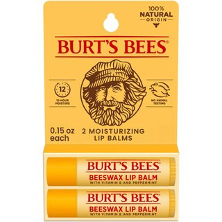 Burt's Bees 100% Natural Origin Moisturizing Lip Balm, Original Beeswax, 2-Pack | CVS Health
