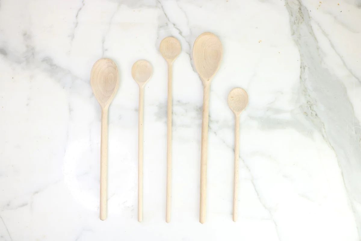 Beechwood Cooking Spoons, Set of 5 | etúHOME