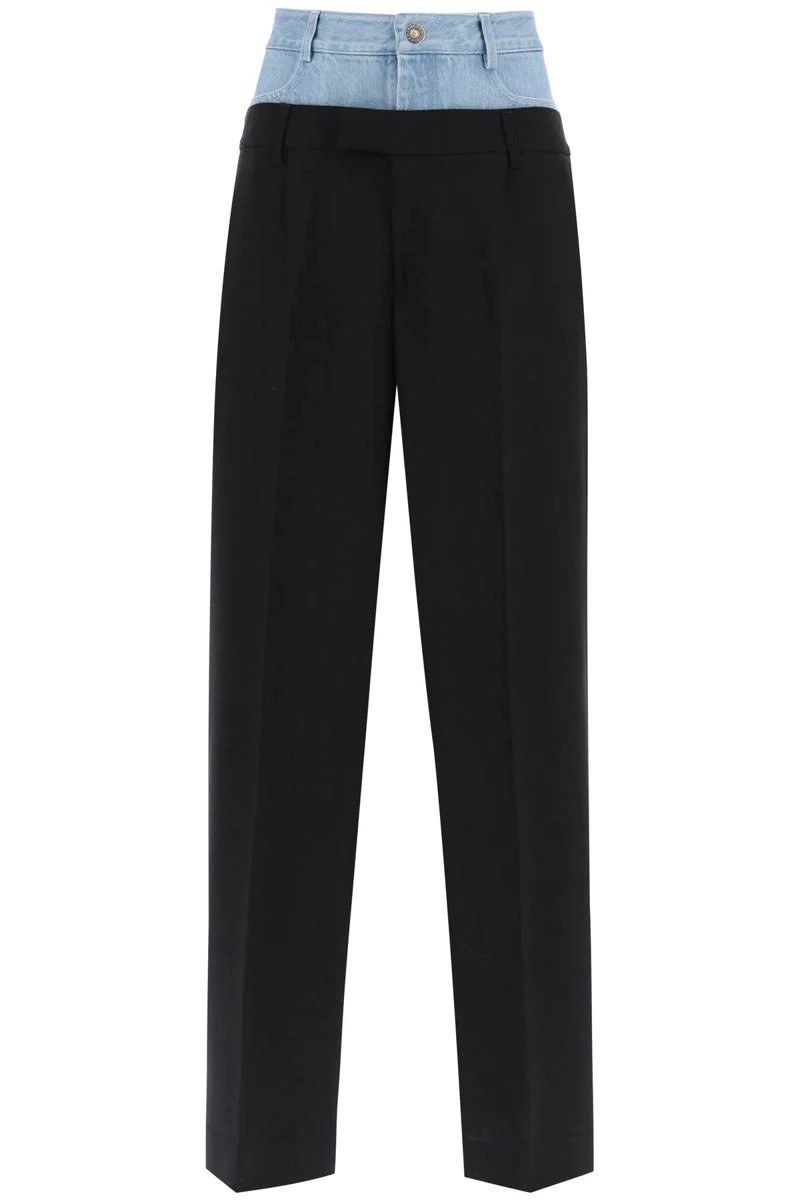 DION LEE WIDE LEG HYBRID PANTS | Baltini