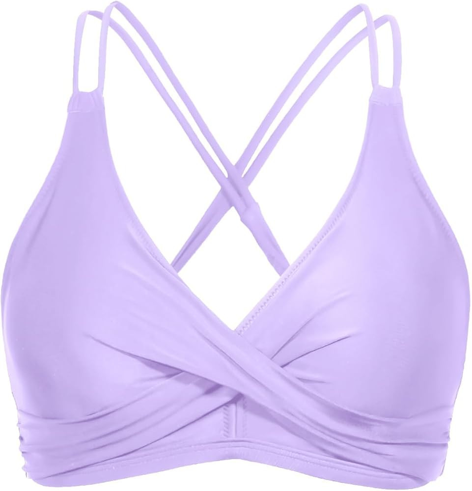 Holipick Women's Twist Front Bikini Tops - Push Up Bathing Suit Top Padded Swimsuit Top | Amazon (US)