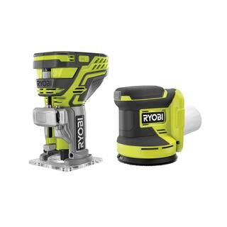 ONE+ 18V Cordless 2-Tool Combo Kit with Compact Router and 5 in. Random Orbit Sander (Tools Only) | The Home Depot