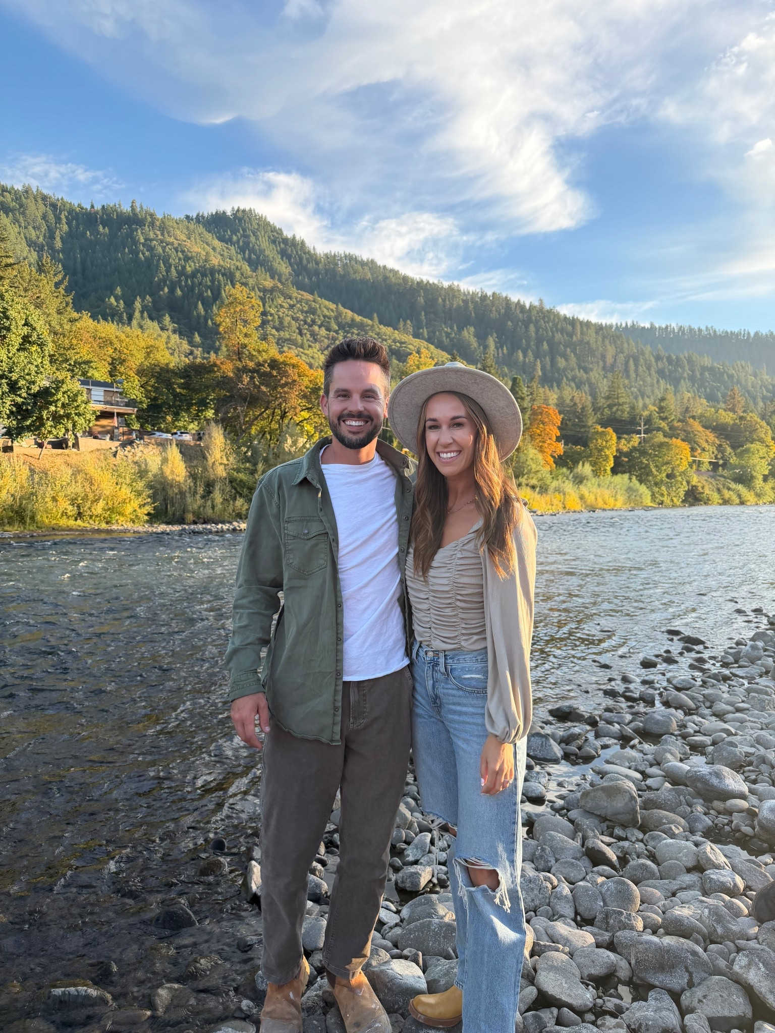 Here are the links to my wife and i’s fall outfits. Everything is linked except for my wife’s top which was from pink Lilly, but is no longer sold. Hope it helps!!

#LTKSeasonal #LTKActive #LTKSaleAlert