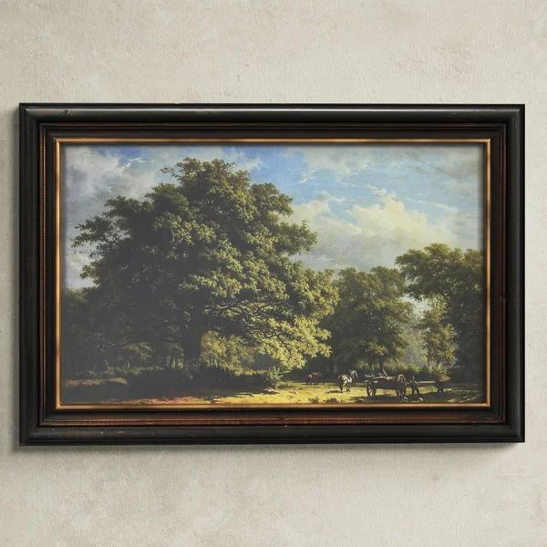 Vintage Reproduction Landscape - Solid Wood Print | Wayfair North America