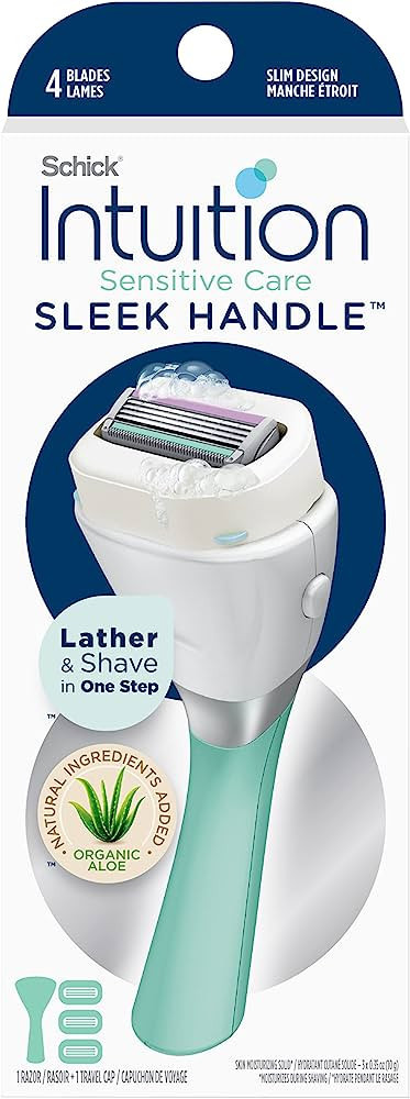 Schick Intuition Sleek Razors for Women with Sensitive Skin | 1 Razor & 3 Intuition Razor Blades ... | Amazon (US)