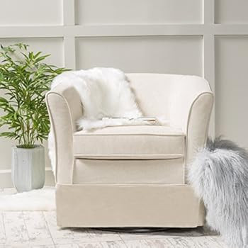 Christopher Knight Home Cecilia Swivel Chair, Natural | Amazon (US)