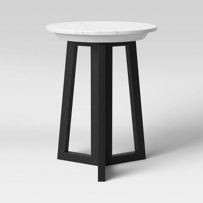Altavista Round Marble End Table White - Threshold&#8482; | Target