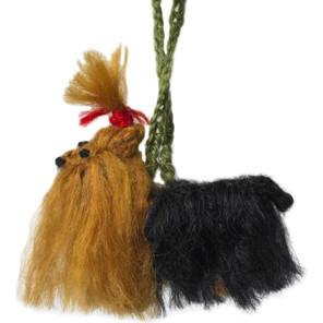 Yorkie Ornament, White - Arcadia Home Ornaments & Trim | Maisonette | Maisonette