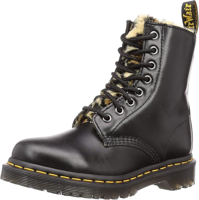 Dr. Martens Women's 1460 Serena Fluff 8 Eye Boots | Amazon (US)