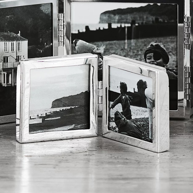 Fine Silver Mini Hinged Photo Frame 2x2” | The White Company (UK)
