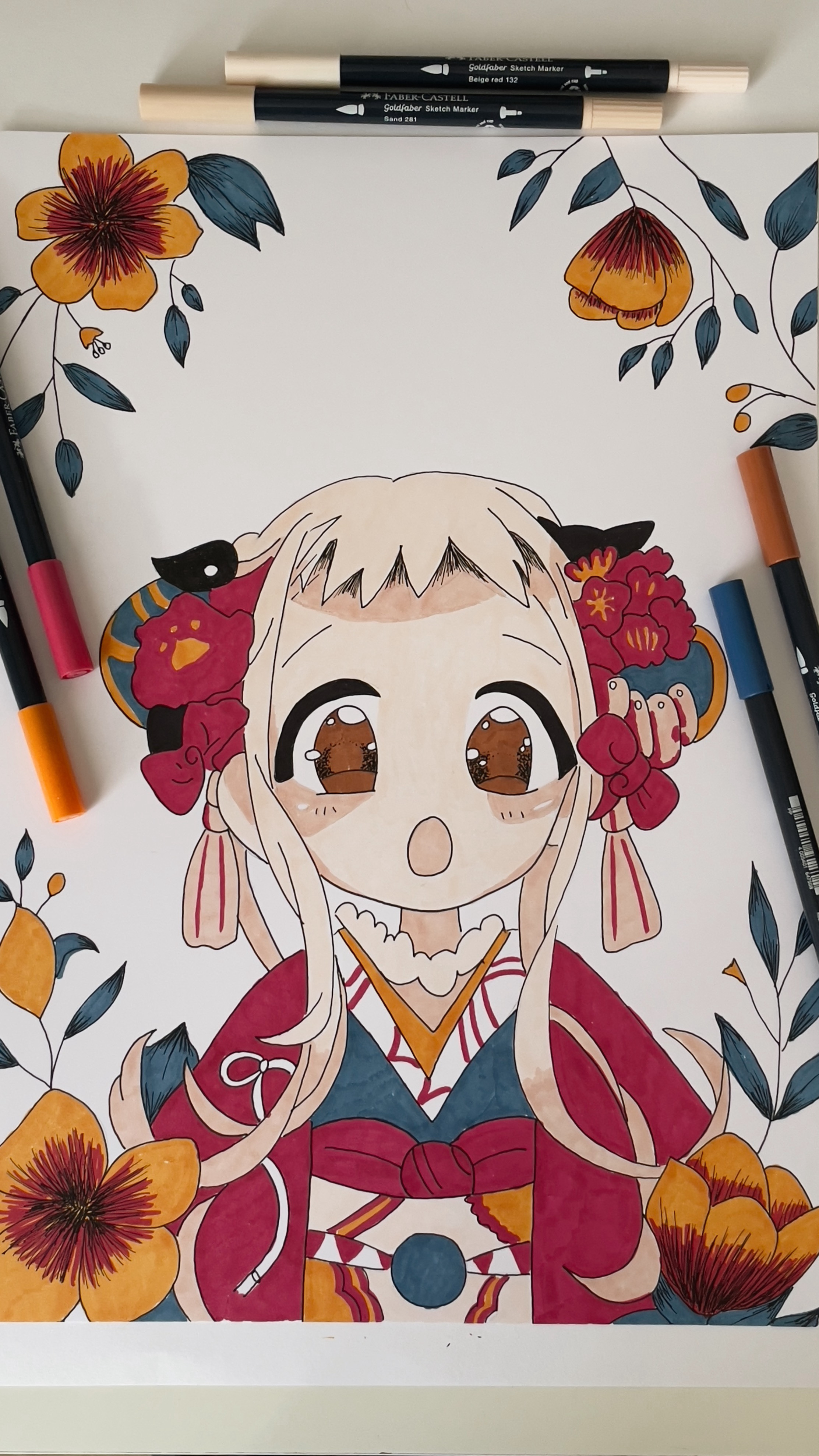 Illustration Manga aux feutres à alcool sur papier layout 

#LTKeurope #LTKfrance