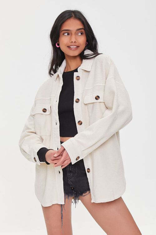 Fleece Button-Front Shacket | Forever 21 (US)