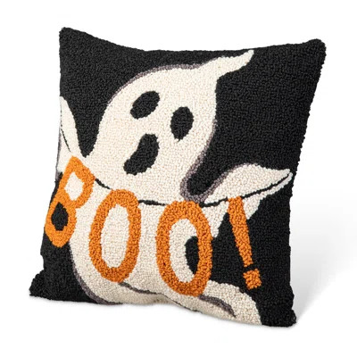 14"H Hooked Halloween Ghost "BOO" Pillow | Wayfair Professional