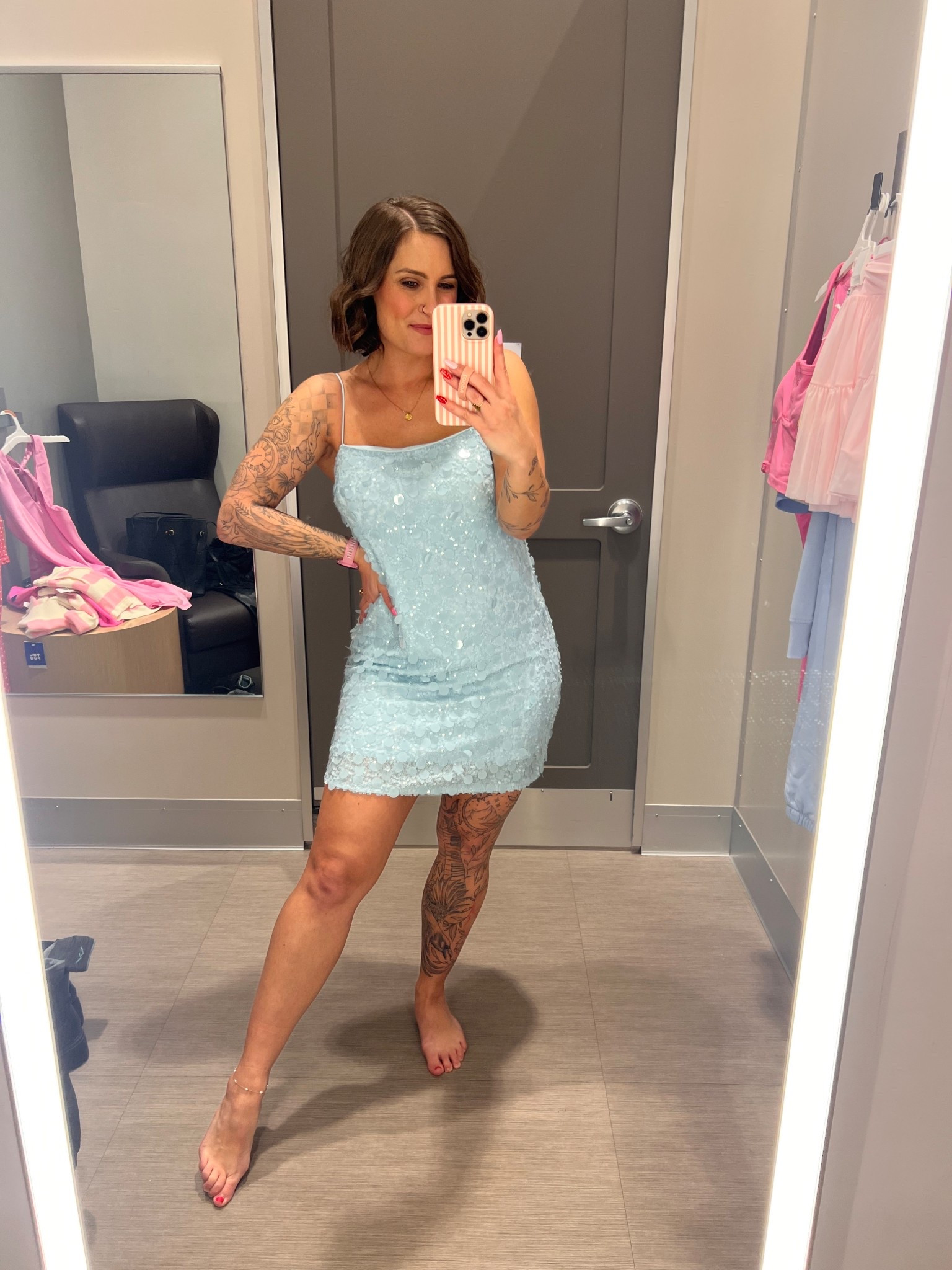 A great dress for NYE. It’s so stretchy and comfy. Has adjustable straps. I’m wearing a small. 

Nye, my outfit, New Year’s Eve outfit, sequin dress, blue sequin dress, sequin dress for New Year’s Eve, Alicia Bice, does it come in pink blog 

#LTKHoliday #LTKFindsUnder50