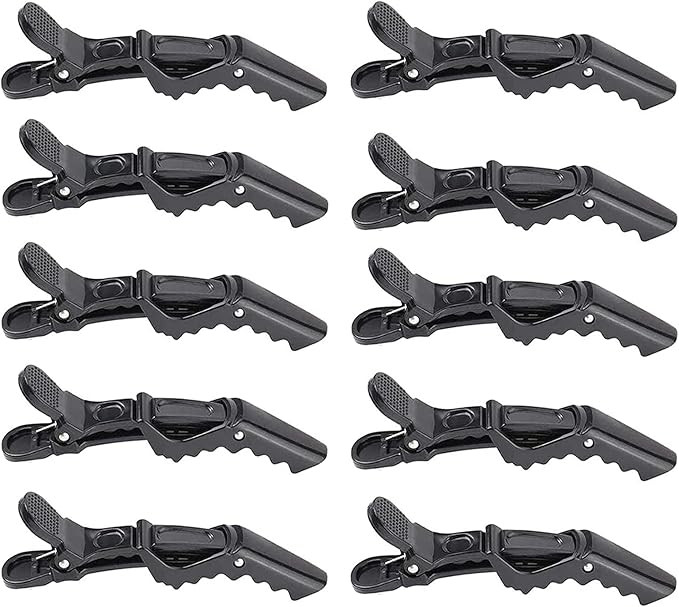 10x Crocodile Hair Clips Barrette,Professional Styling Hair Clips,Sectioning Clamp for Thick Hair... | Amazon (UK)