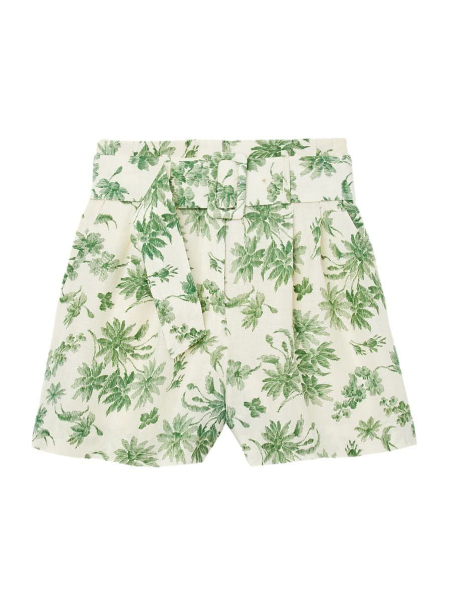 Loose Printed Palm Tree Shorts | Saks Fifth Avenue