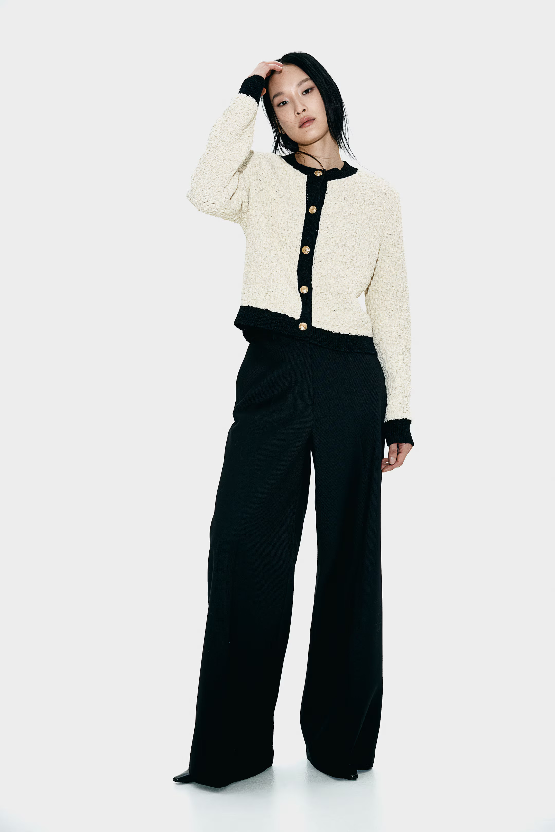 Cardigan in Strukturstrick | H&M (DE, AT, CH, NL, FI)