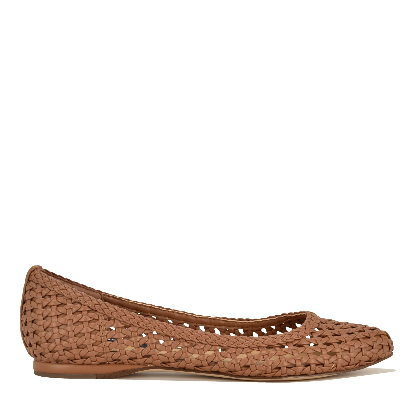 Women's Speakup Almond Toe Flats - Brown | Nine West | Nine West (US)