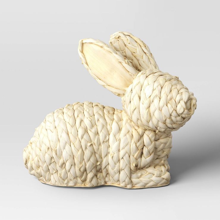 Woven Lying Easter Bunny Decorative Figurine - Threshold™ | Target