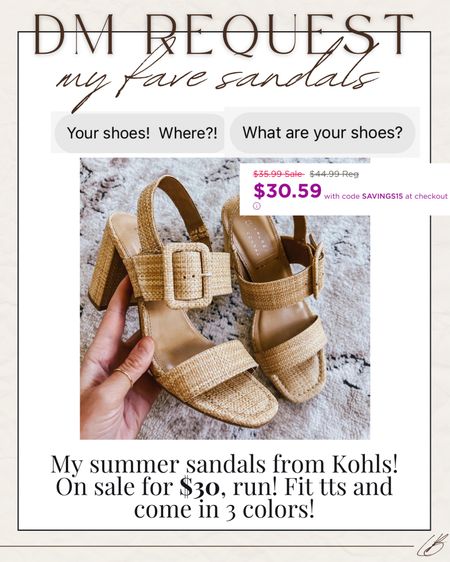 My summer sandals from Kohls! On sale for $30!

#LTKShoeCrush #LTKFindsUnder50 #LTKSaleAlert