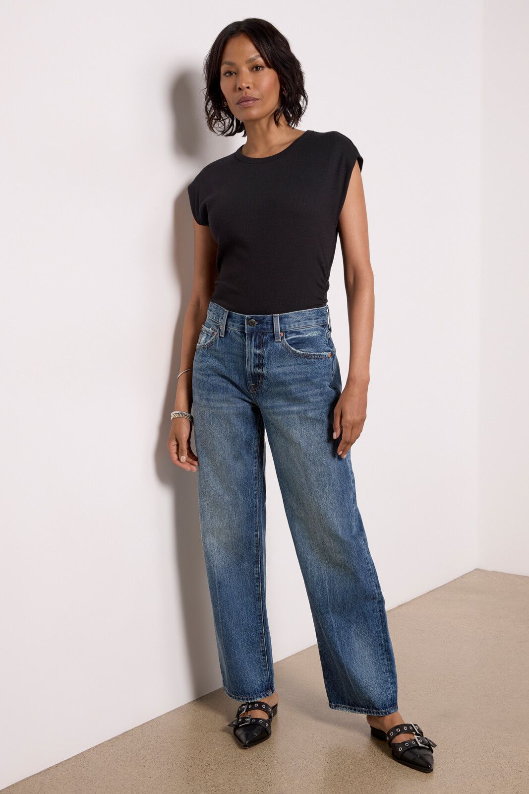 Lexi Bowed Straight Jean | EVEREVE