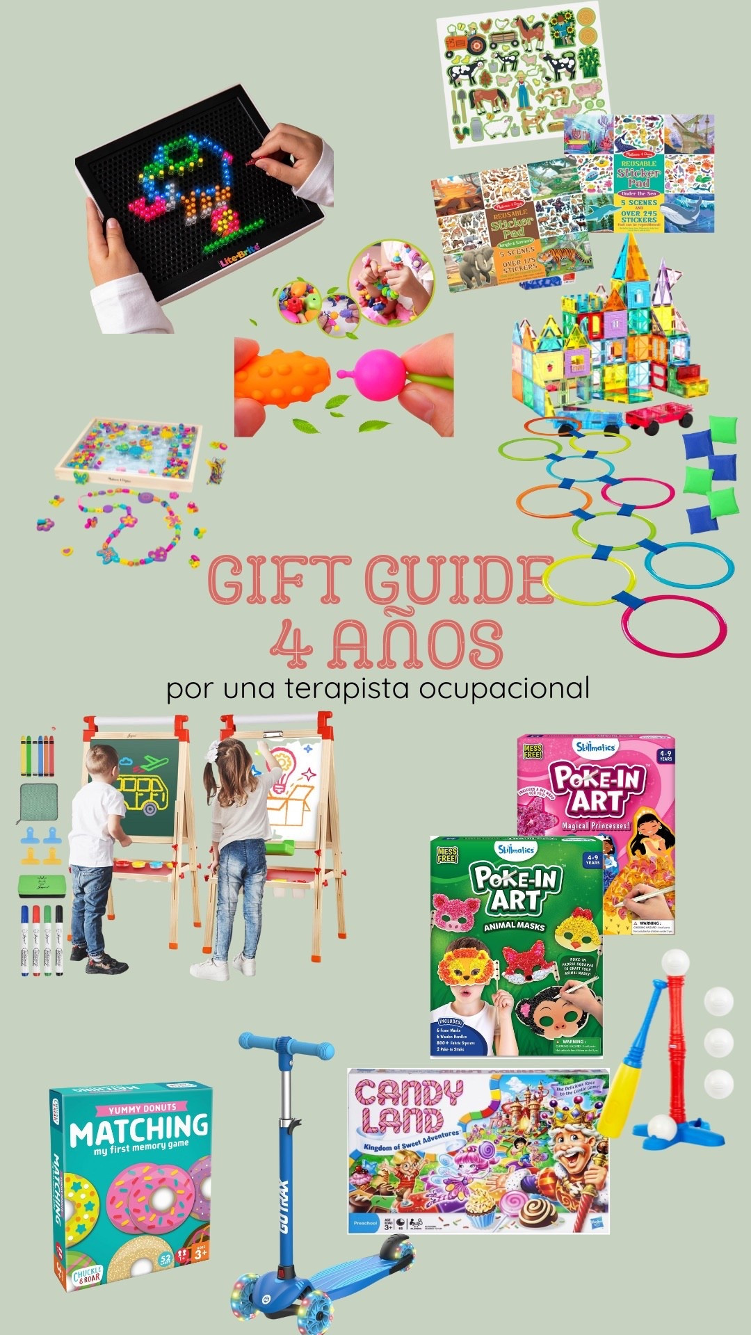 Gift guide para niños y niñas de 4 años por una terapista ocupacional 🫶🏻