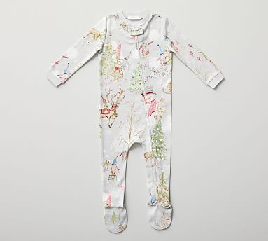 Snow Day Gnomes Organic Cotton Baby Pajamas | Pottery Barn (US)