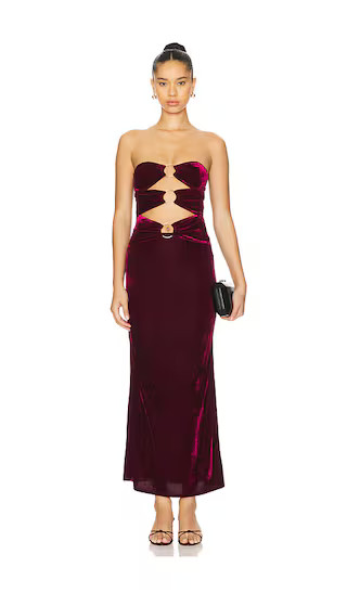 Luciana Maxi Dress in Wine | Revolve Clothing (Global)