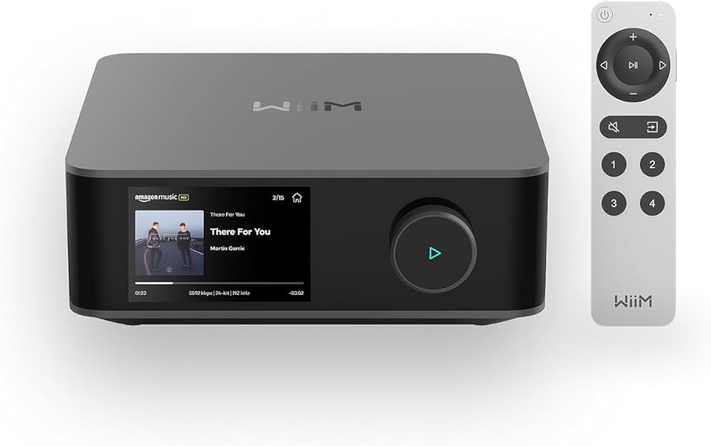 WiiM Amp Ultra Stereo Streaming Amplifier, HDMI ARC & RoomFit, Space Gray | Amazon (US)