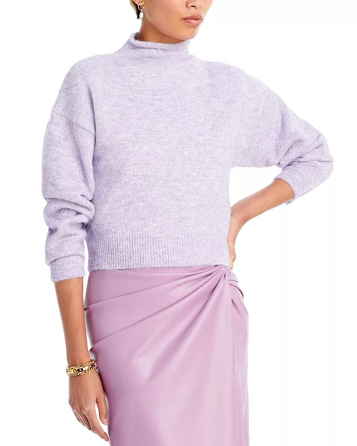 Lila Rolled Mock Neck Sweater | Bloomingdale's (US)