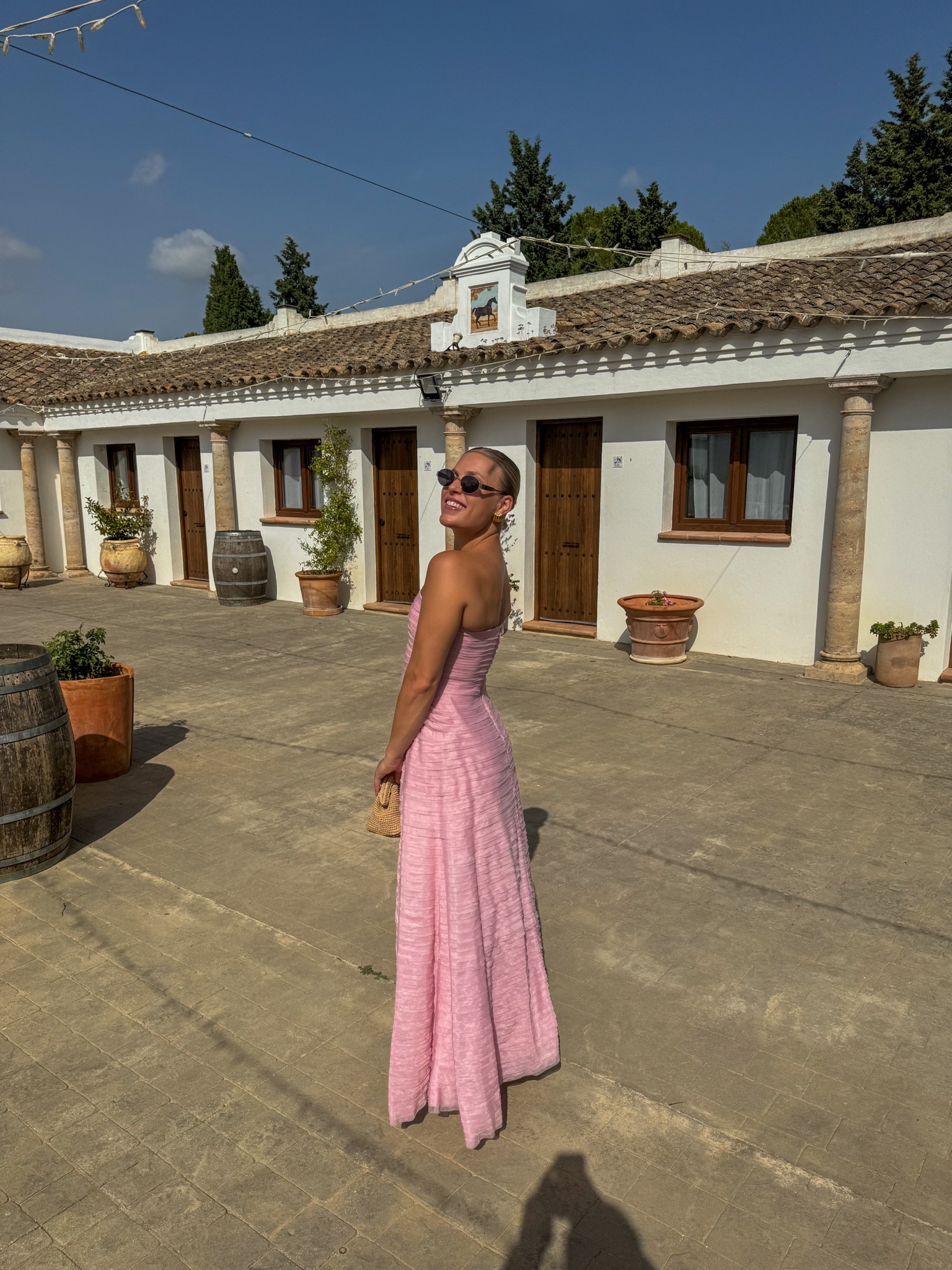 PERFECT wedding guest dress! This dress is AJE but found one similar #weddingguestdress #AJE