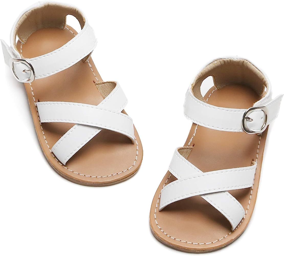 Kiderence Toddler Girls Slides Sandals Kids Sandals Little Girls Baby Girls Shoes | Amazon (US)