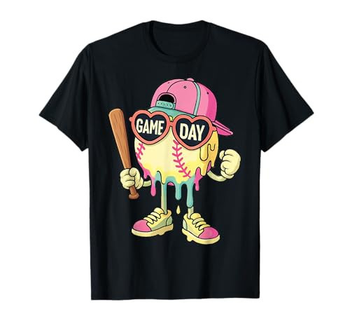 Baseball Lifestyle 101 Apparel Youth Baseball Drip Icecream T-Shirt | Amazon (US)