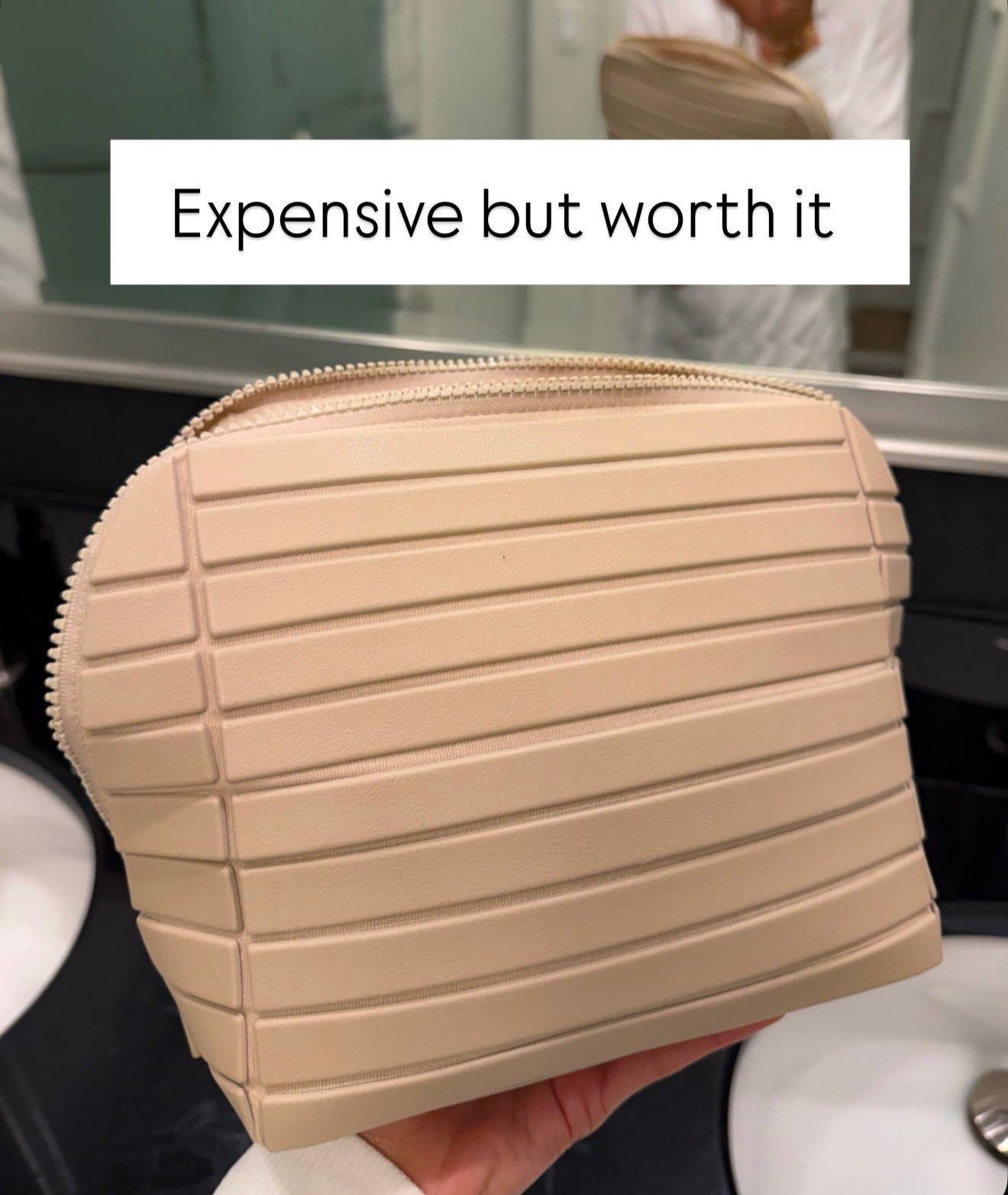 expensive but earns its spot in my bag. structured, wipes clean, and holds way more than you’d think, perfect for travel days or everyday toss in

travel essentials, makeup bag, luxury finds, chic organization, neutral aesthetic, annabrstyle 

#LTKgrwm #LTKTravel #LTKBeauty